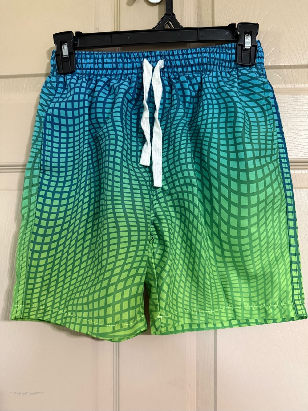 Green and Teal Gradient “Boys” Swim Shorts